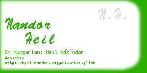 nandor heil business card